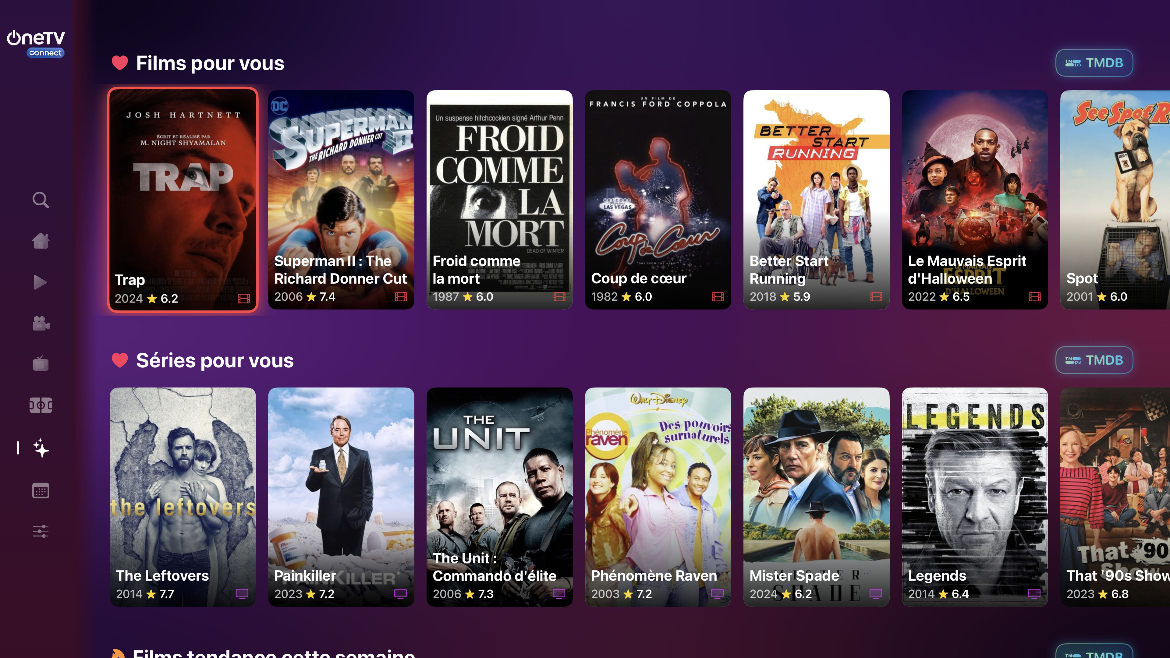 tvOS For You recommendation rails
